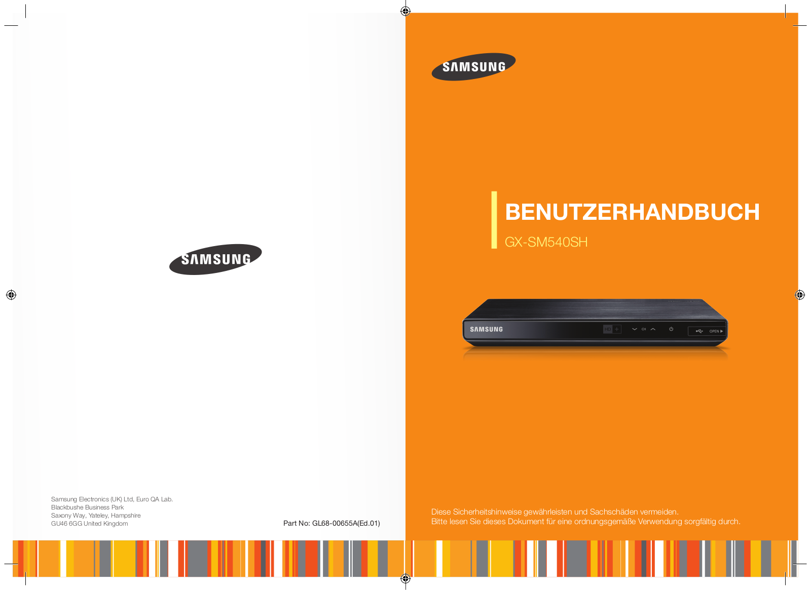 Samsung GX-SM540SM-ZG operation manual