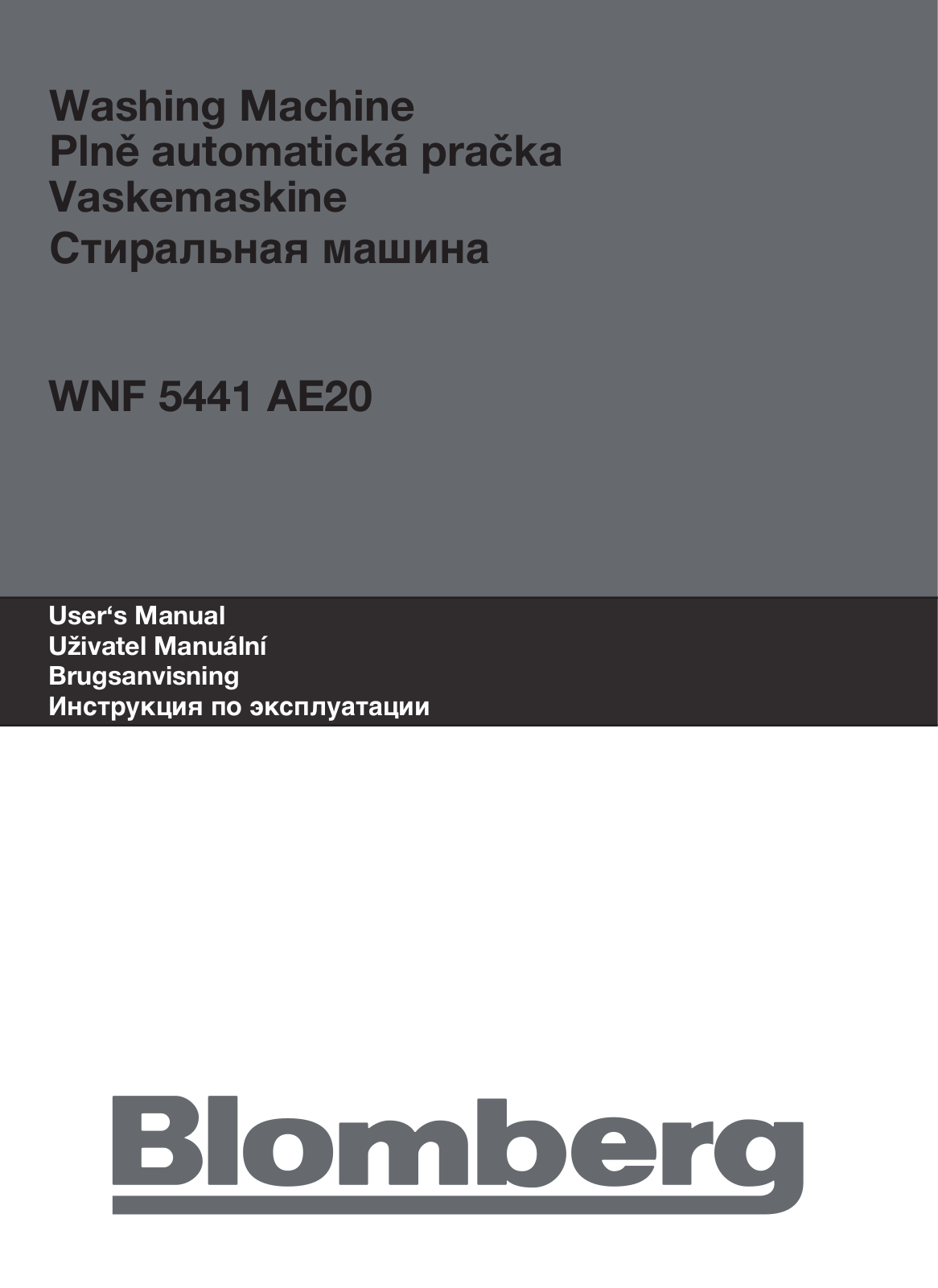 Blomberg WNF 5441 AE20 User Manual