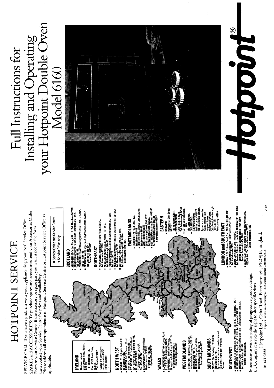 Hotpoint 6160 User Manual