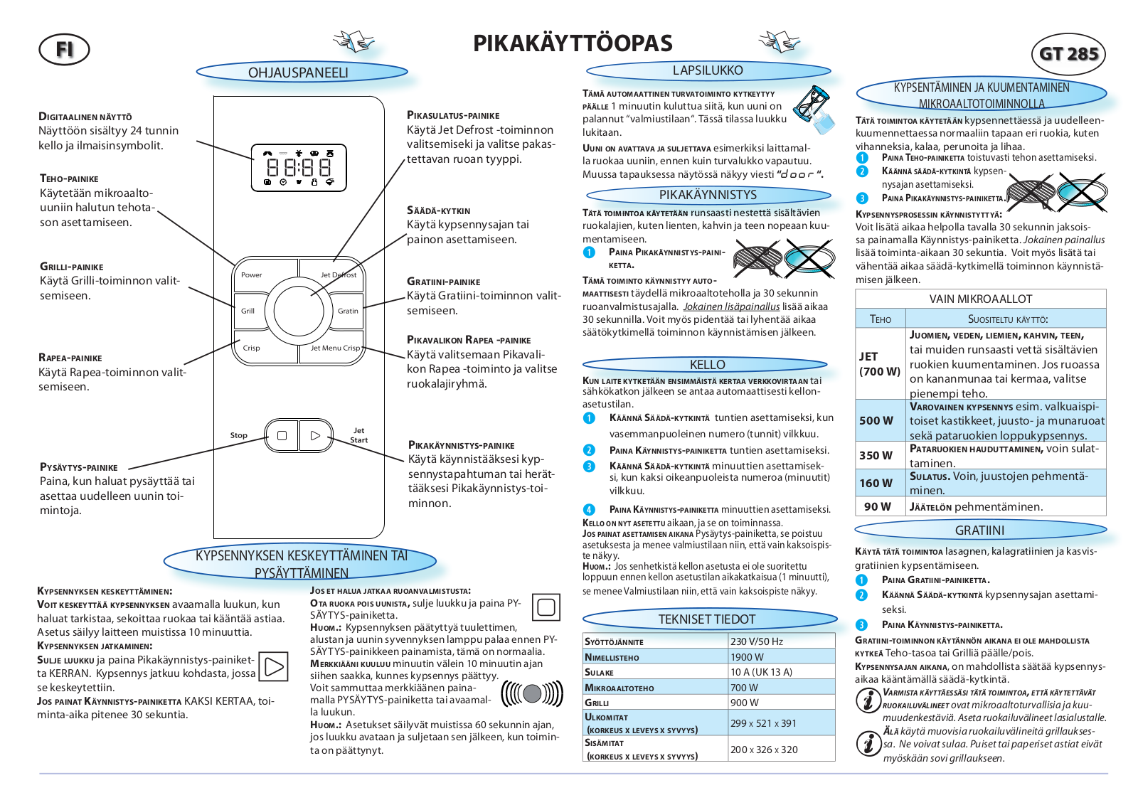 WHIRLPOOL GT 285 IX User Manual