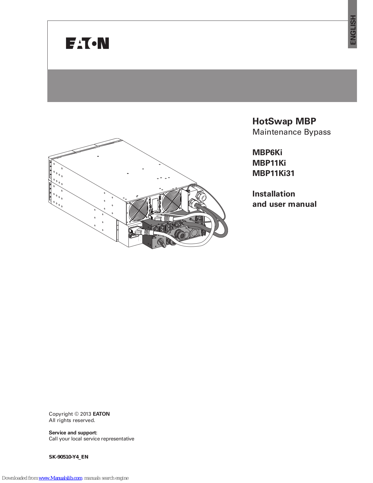 Eaton MBP6Ki, MBP11Ki31, MBP11Ki Installation And User Manual