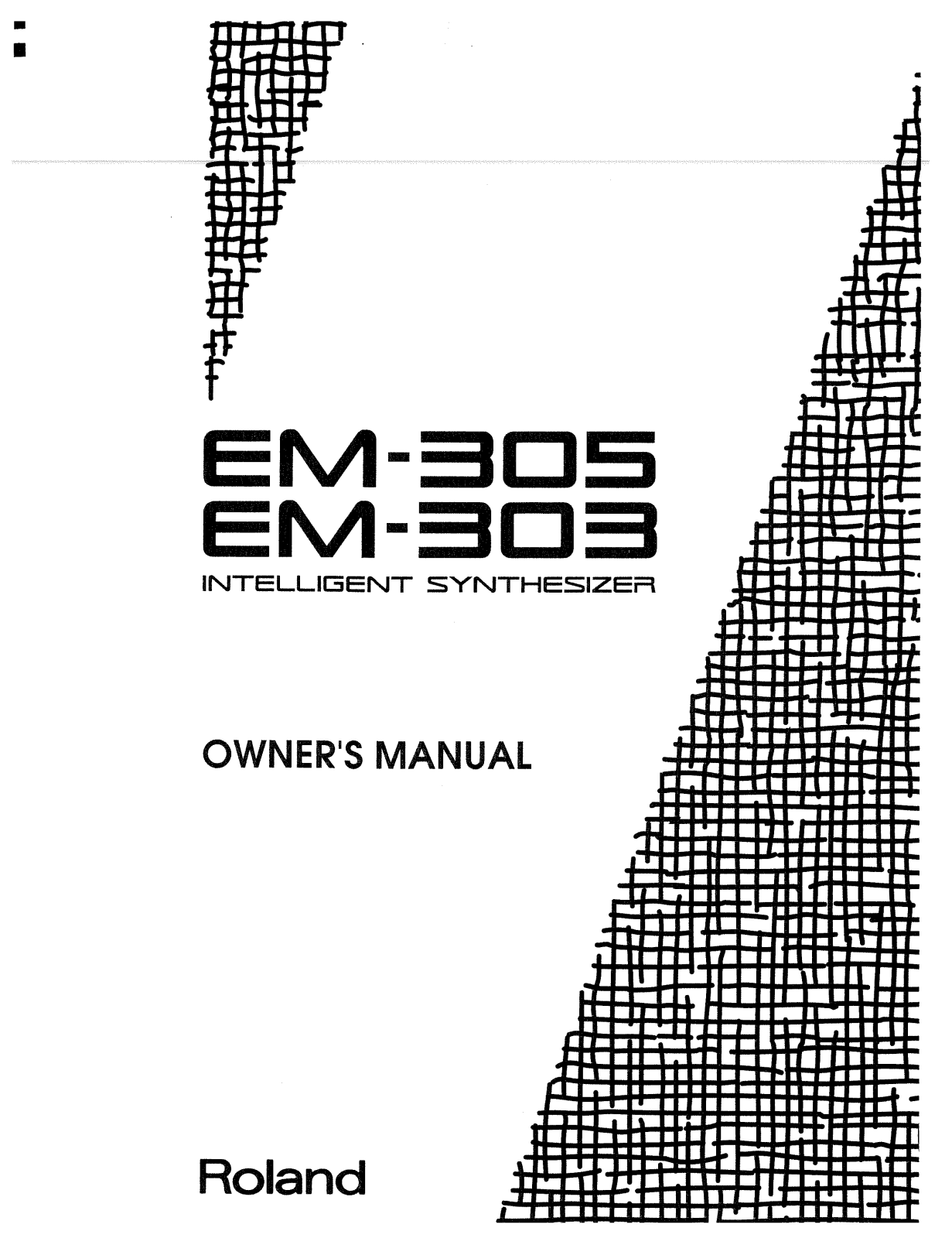 Roland Corporation EM-303 Owner's Manual