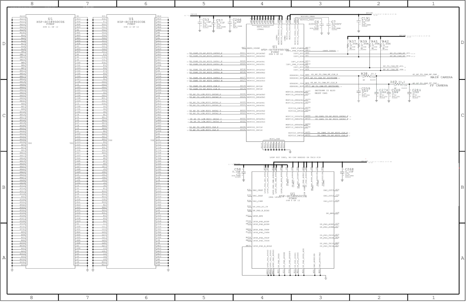 Apple iphone 5с schematics diagram