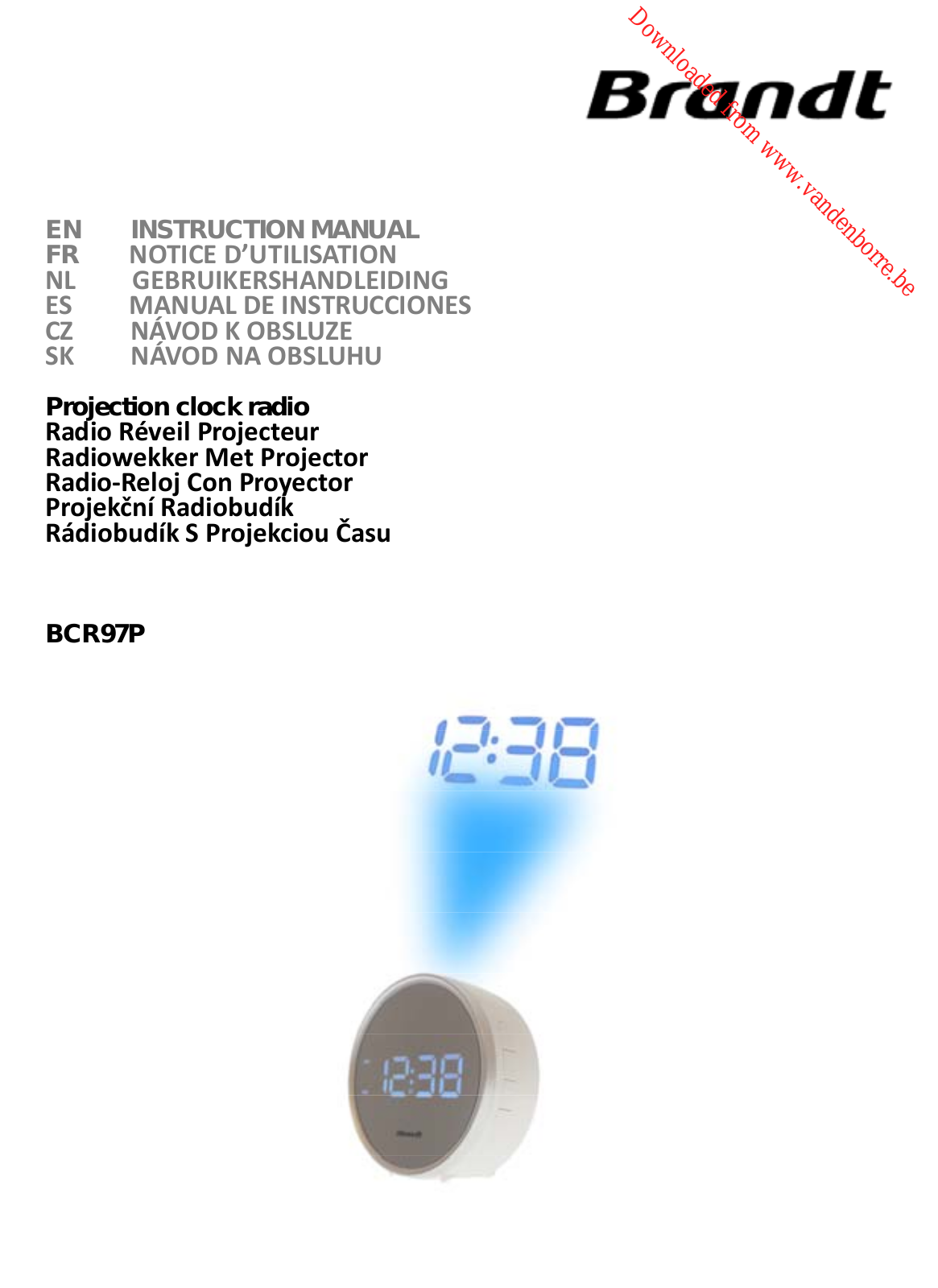 Brandt BCR97P Instruction Manual