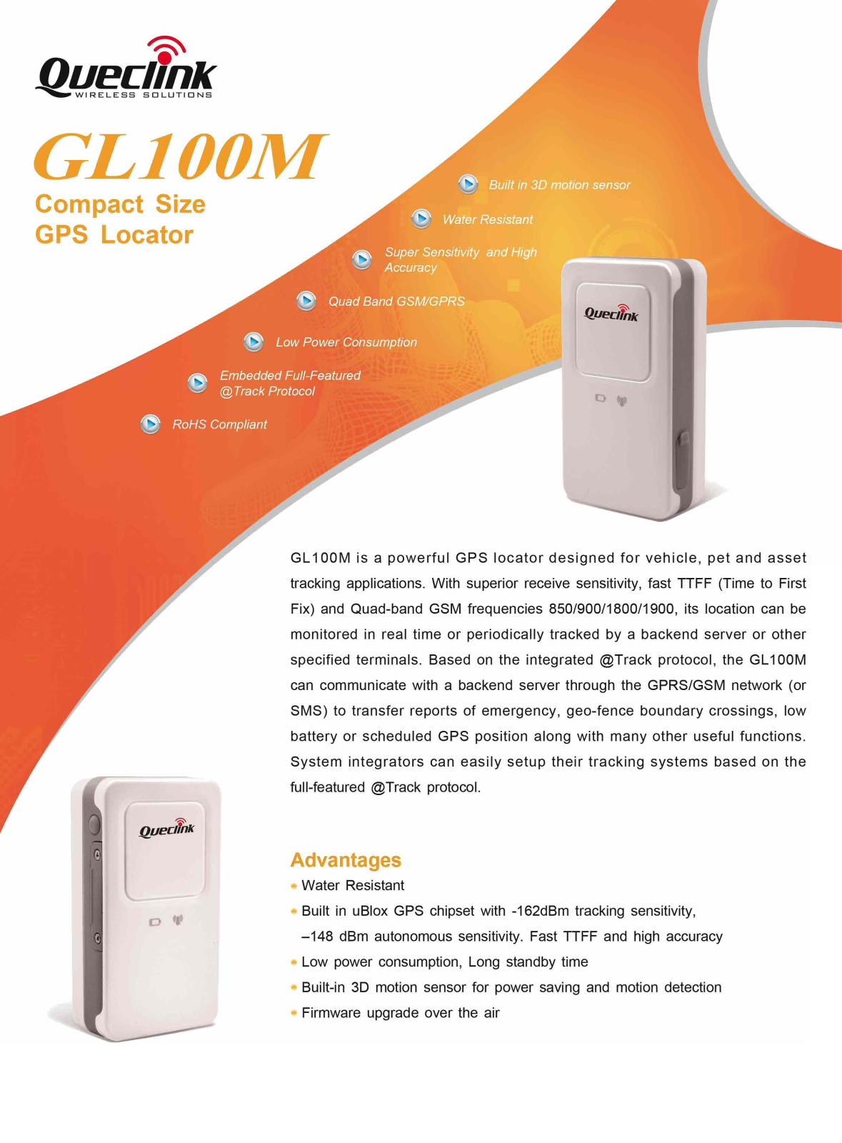 Queclink Wireless Solutions GL100M User Manual