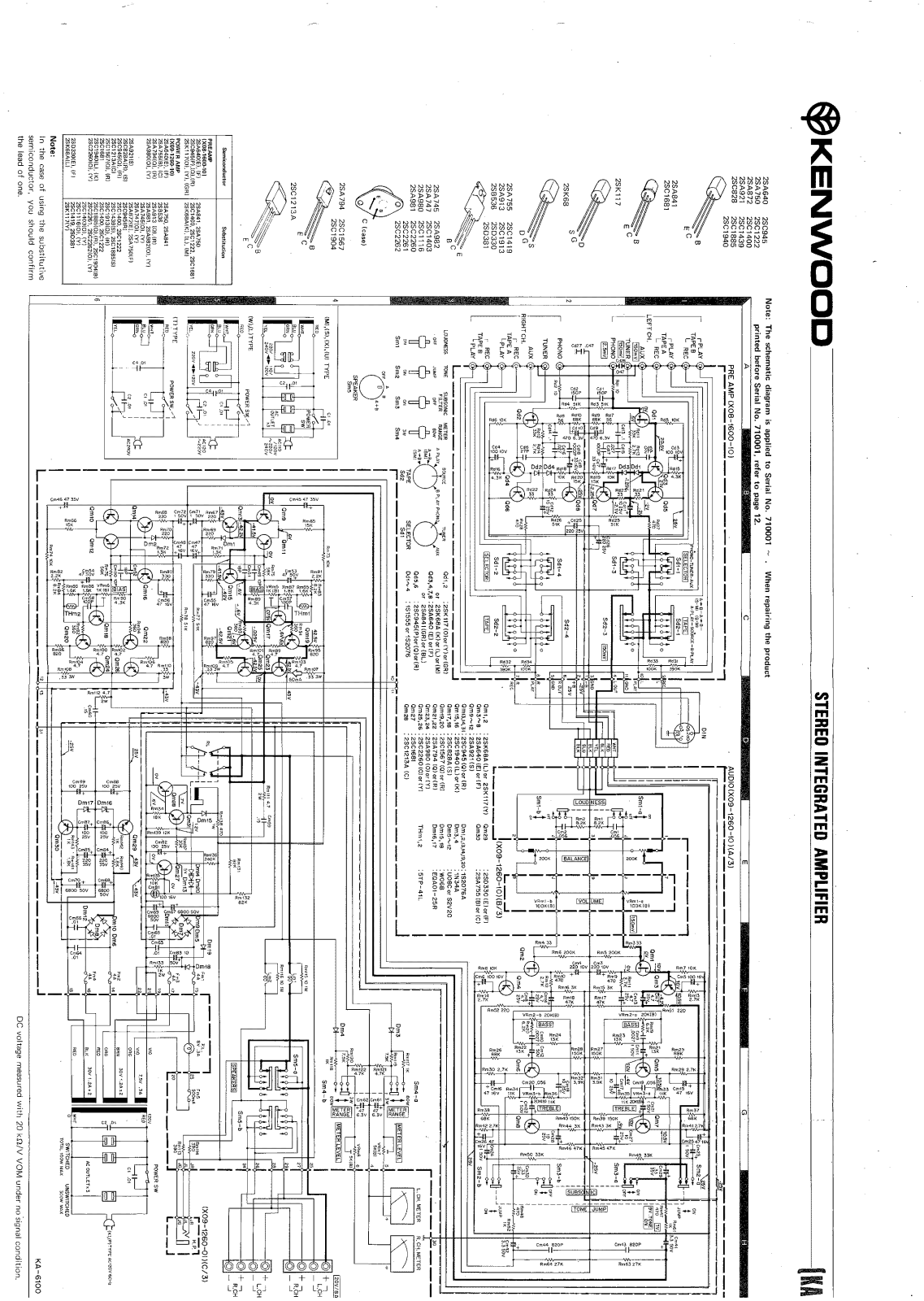 Kenwood KA-6150 Schematic