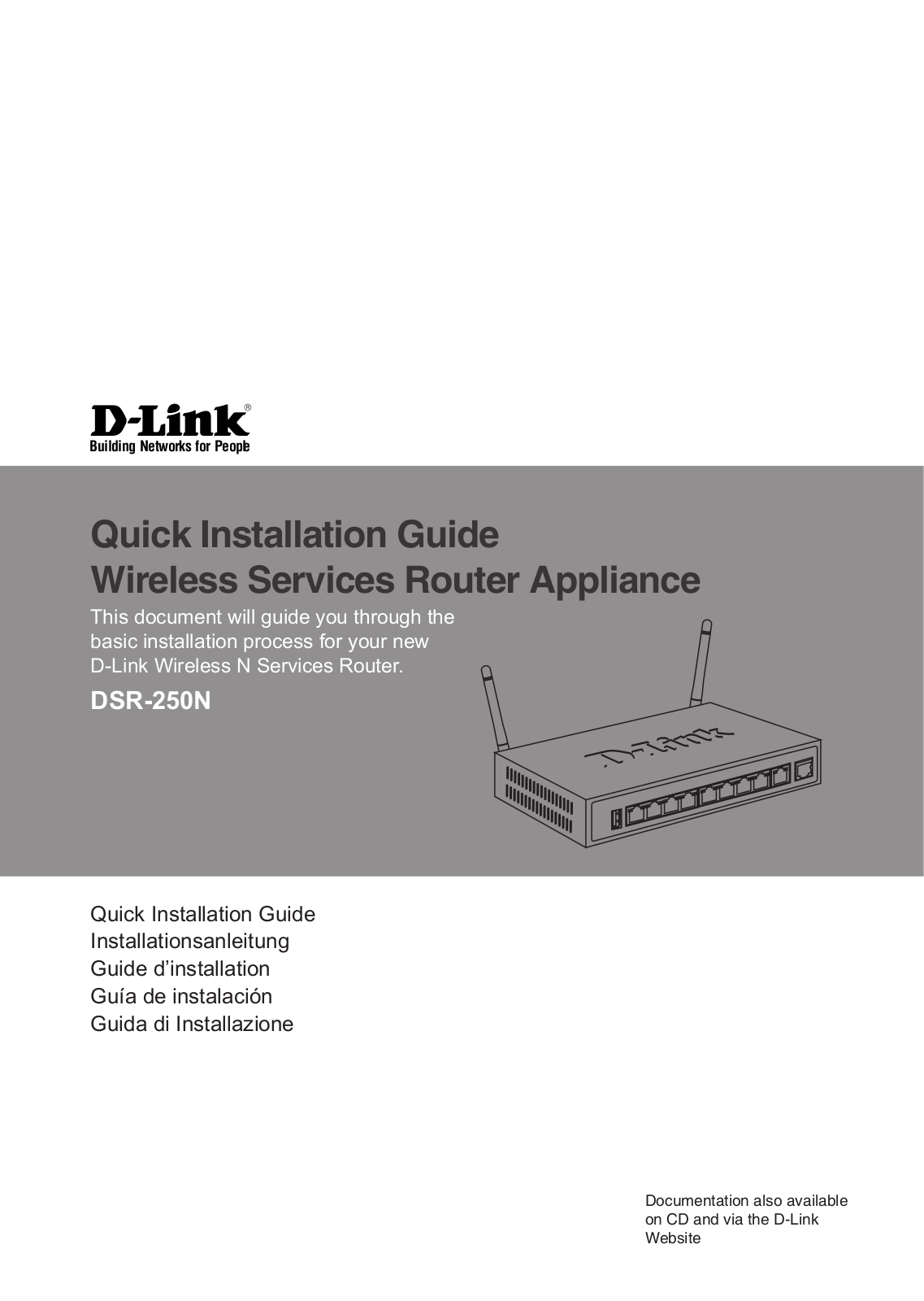 D-Link DSR-250N Quick Start Guide