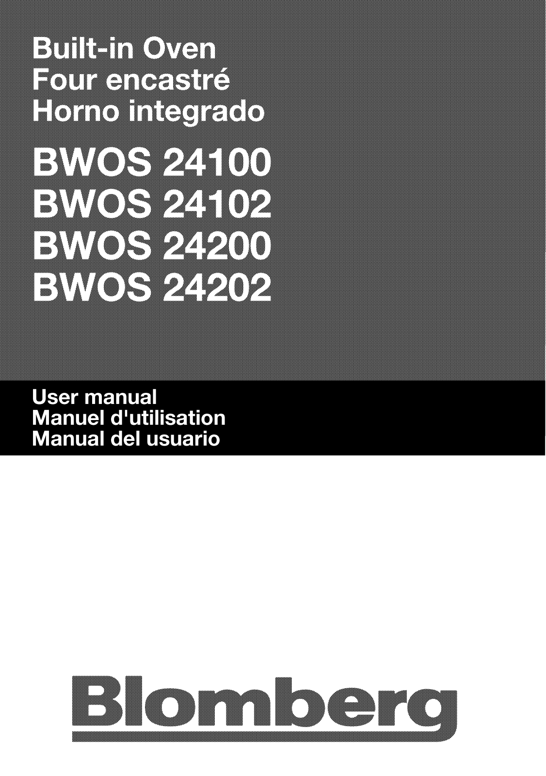 Blomberg BWOS24202 User Manual