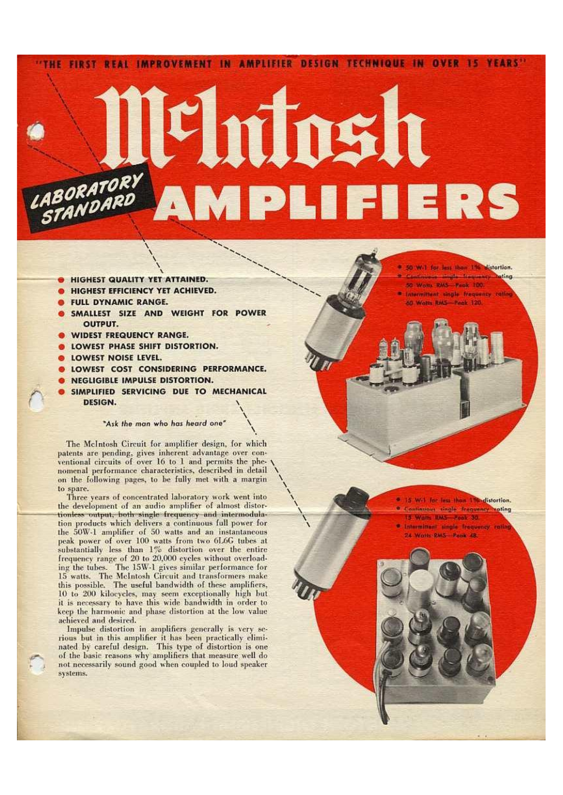 Mcintosh 1949 brochure