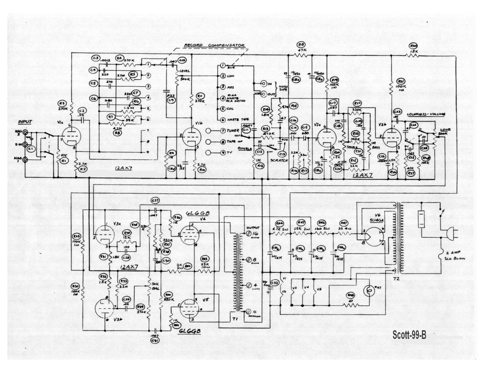 Scott 99B Schematic