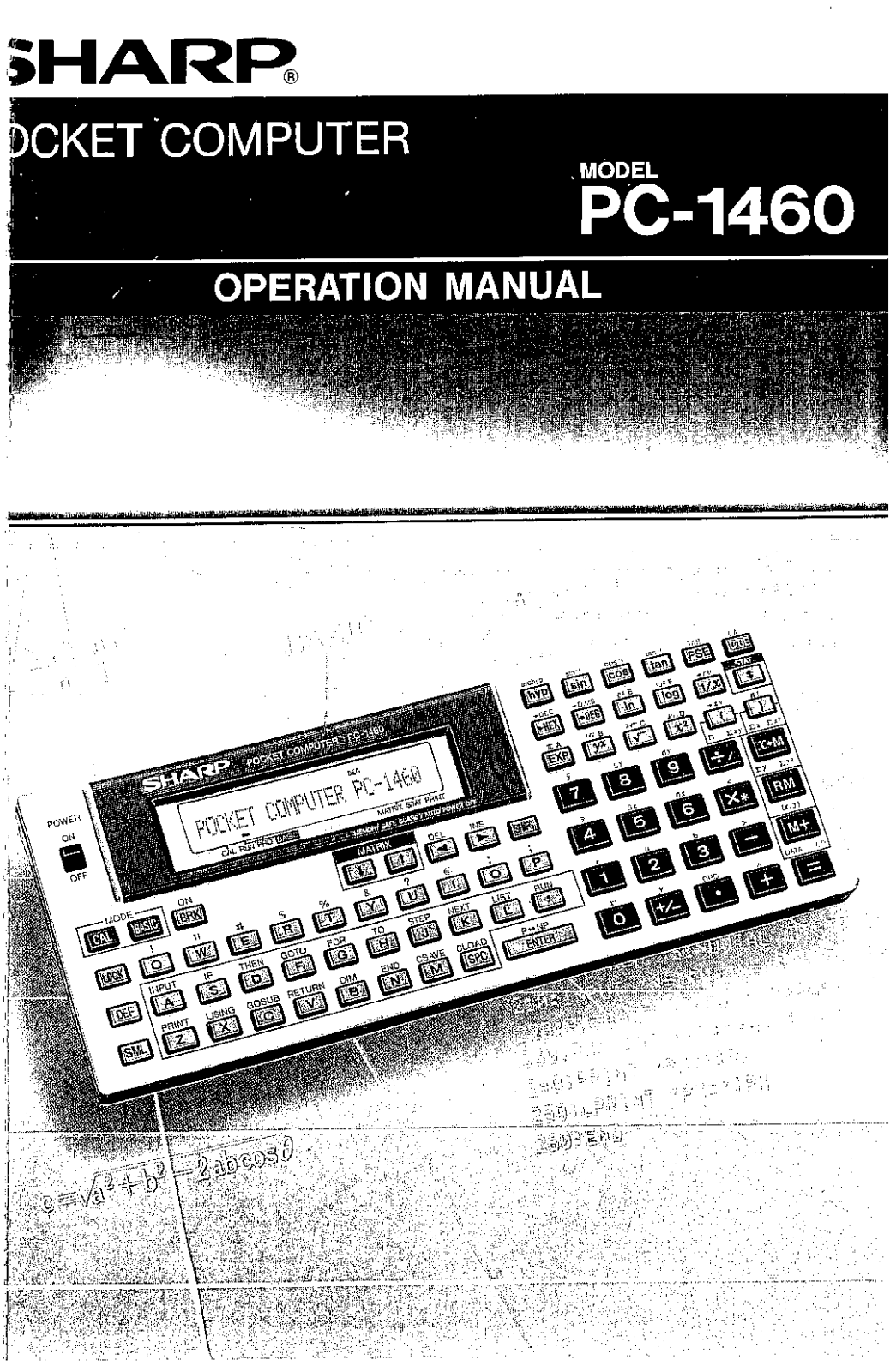 Sharp PC-1460 Owner Manual