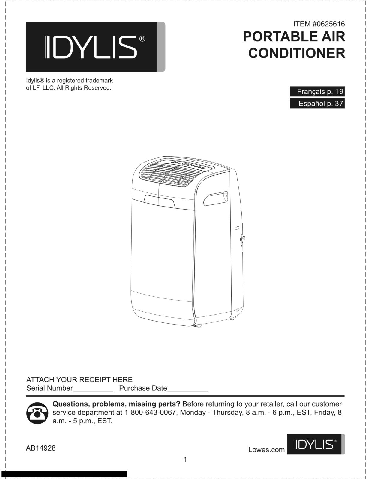 Idylis 625616 User Manual