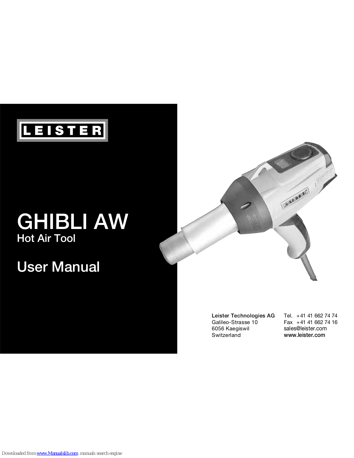 Leister GHIBLI AW User Manual