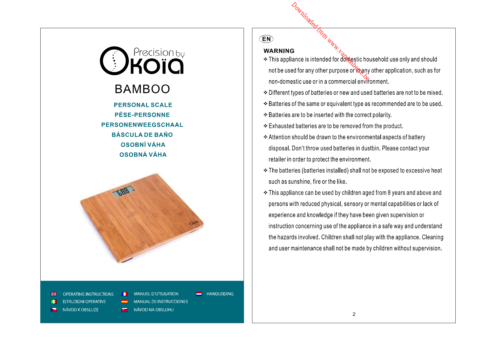 OKOIA BAMBOO User Manual