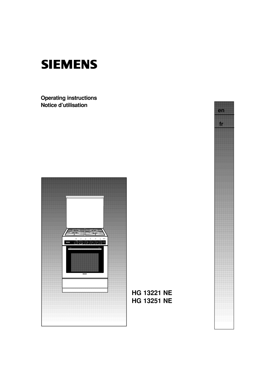 Siemens HG13221NE Operating Manual