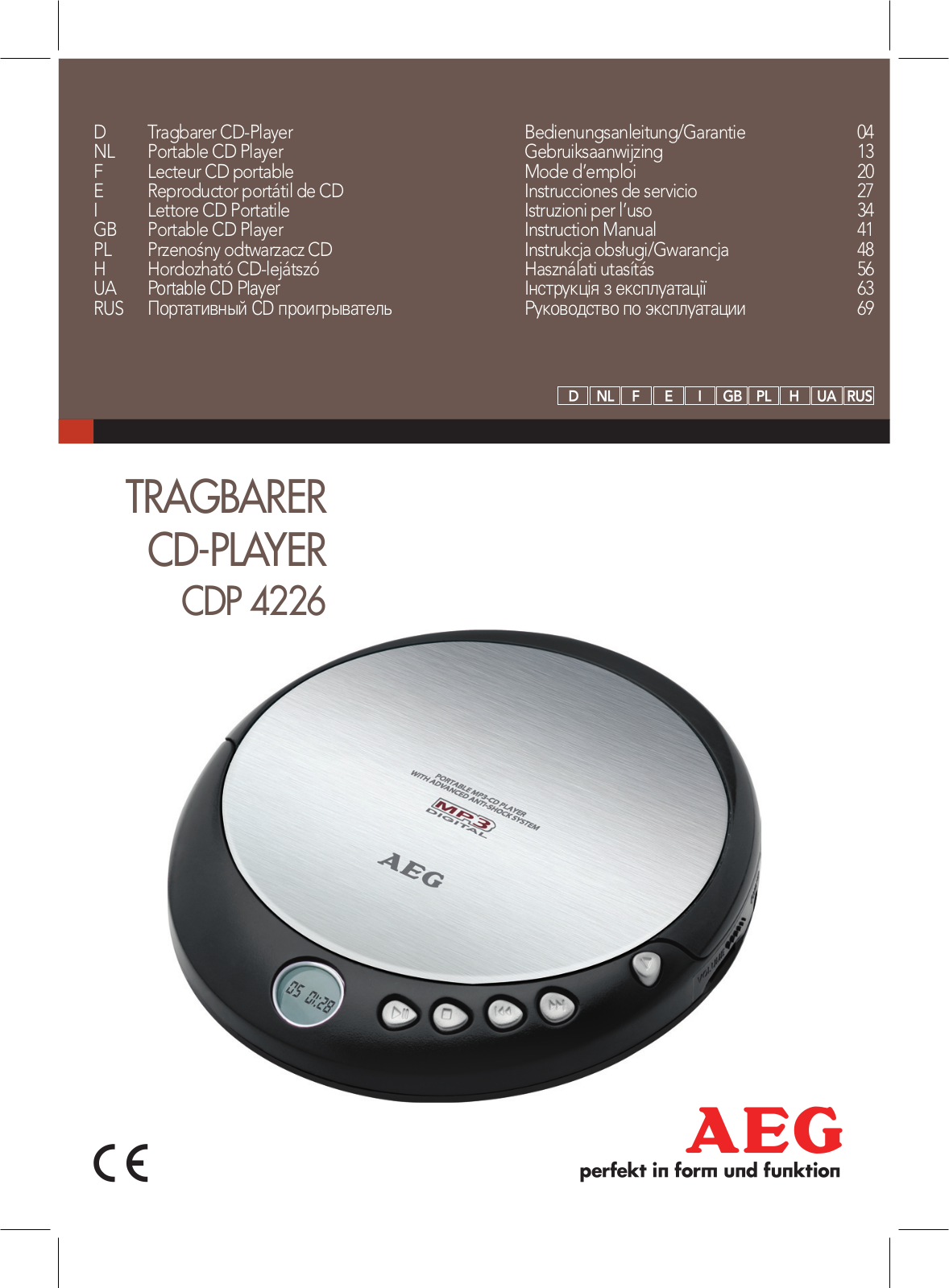 AEG CDP 4226 User Manual