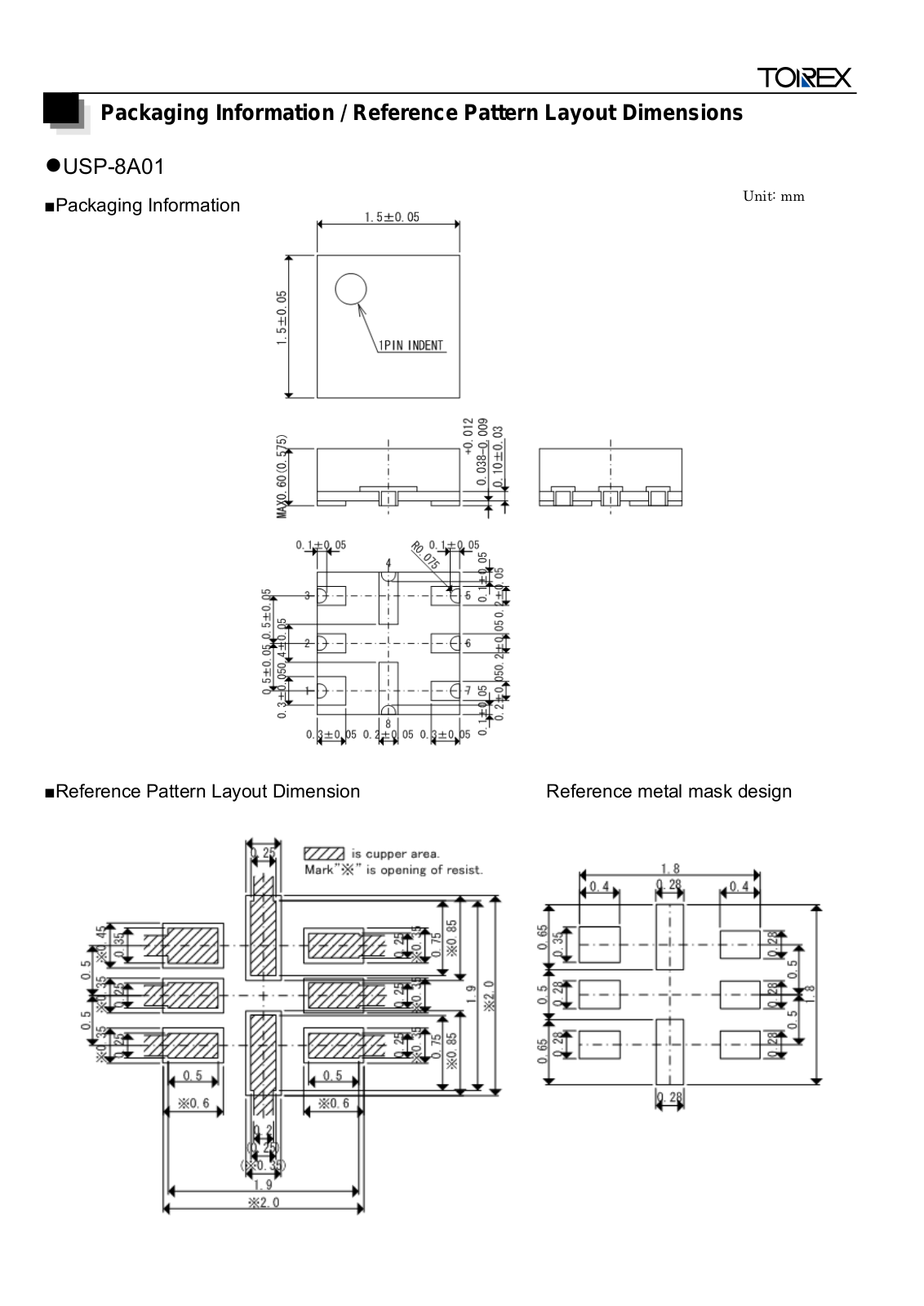 TOREX USP-8A01 User Manual