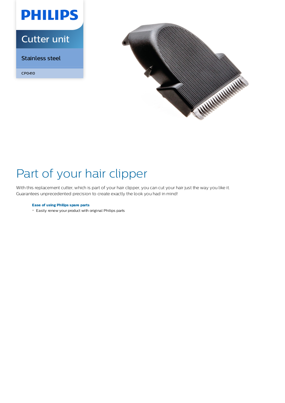 Philips CP0410/01 leaflet - ManualMachine.com