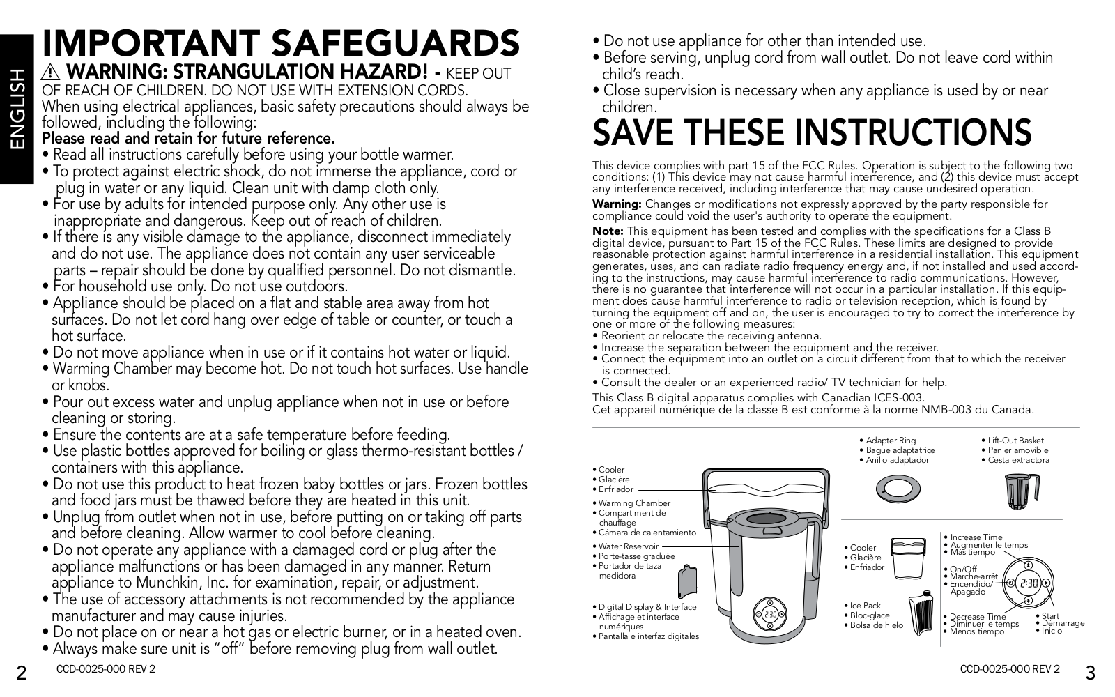 Munchkin Night  Day Bottle Warmer  Cooler Owner's Manual