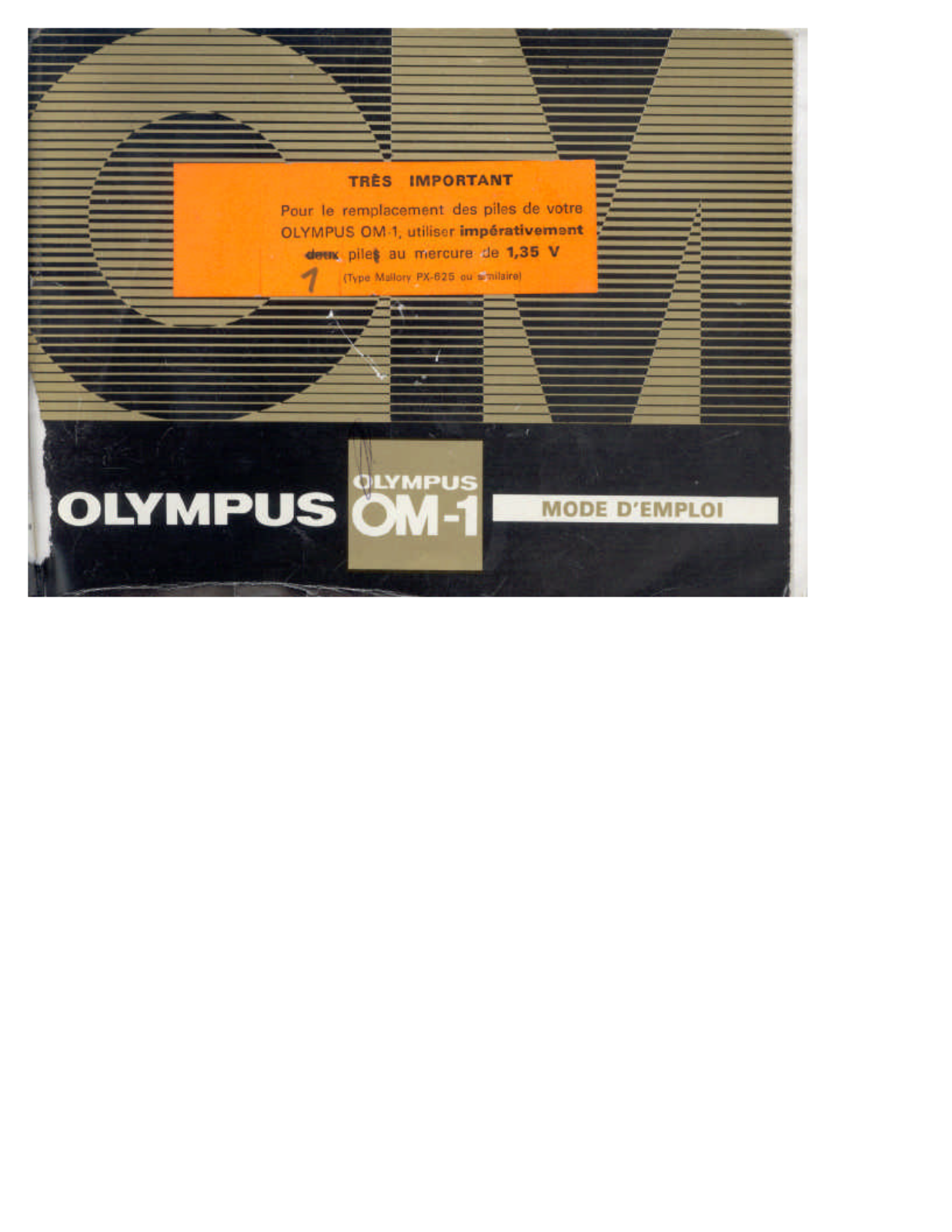 OLYMPUS OM1-N User Manual