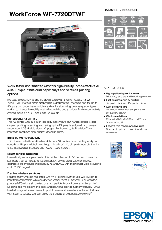 Epson WF-7720DTWF Instruction manual