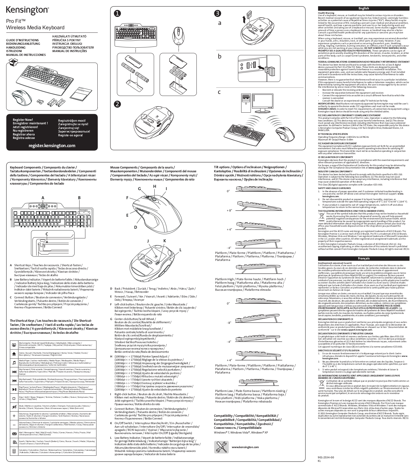 Kensington M01140 K, M01140 D User Manual