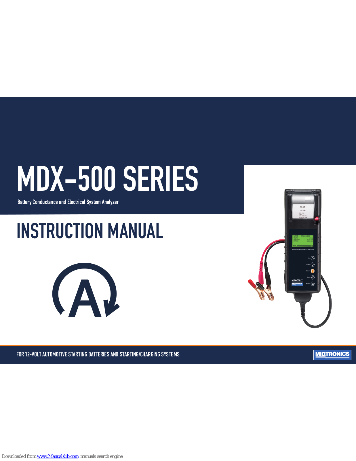 Midtronics MDX-500 Instruction Manual - ManualMachine.com