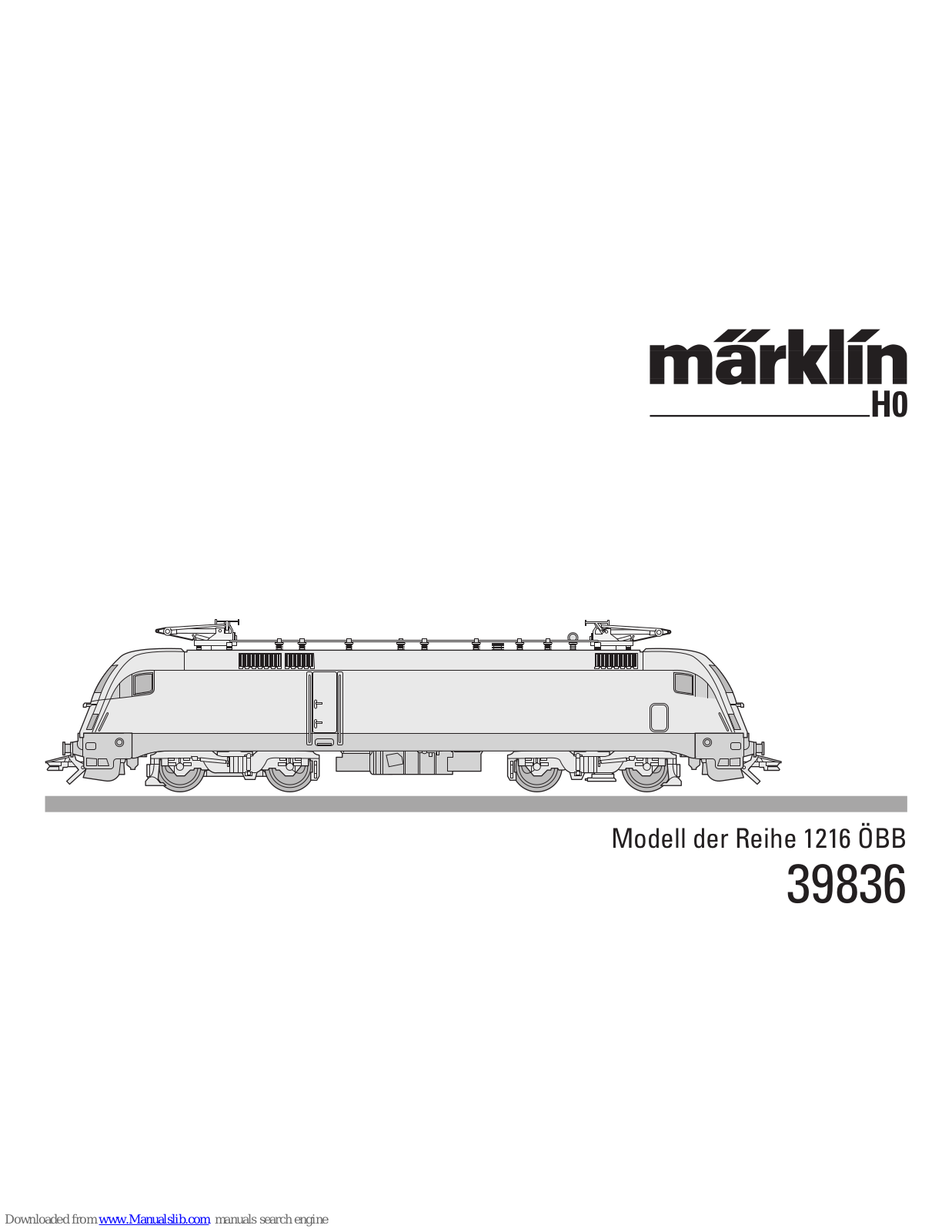 marklin 39836, 39838 User Manual - ManualMachine.com