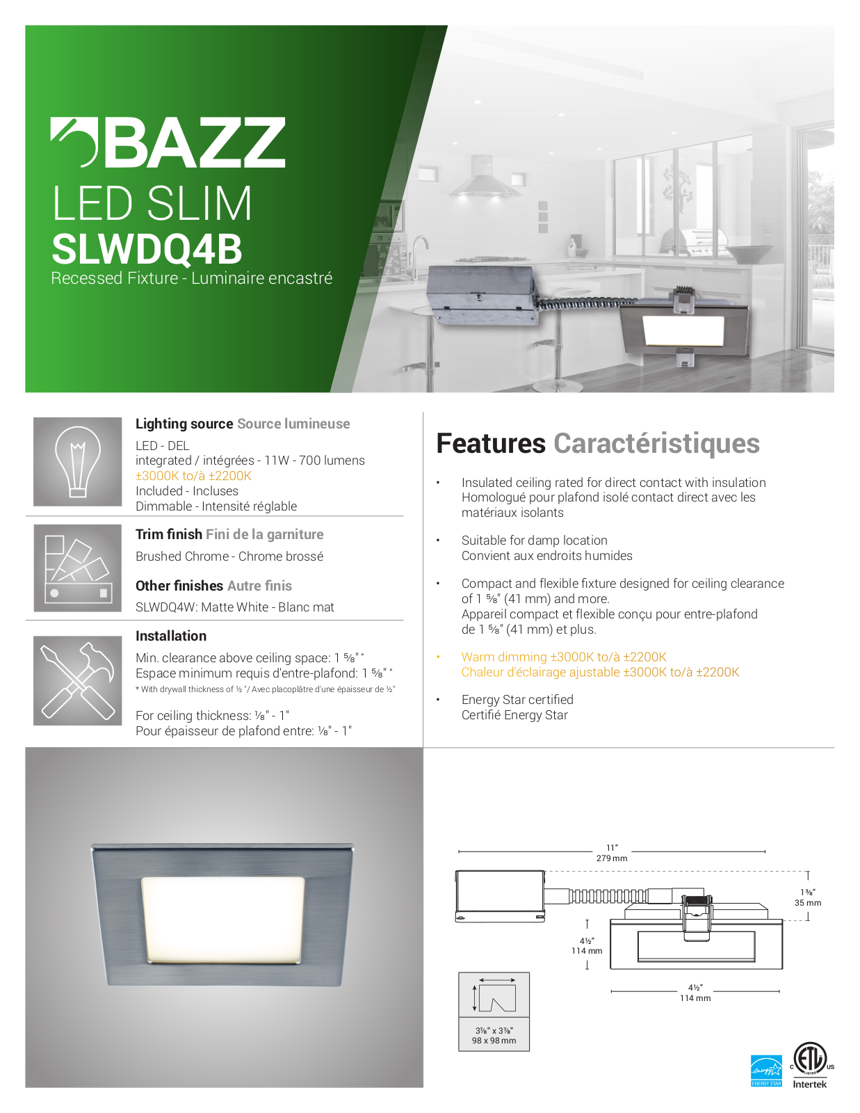 Bazz BAIN1326 Specification Sheet - ManualMachine.com