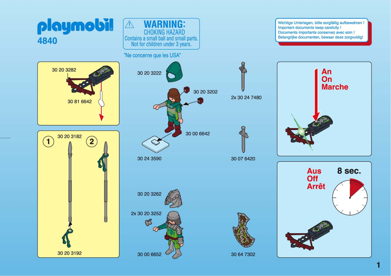 Playmobil 4840 Instructions