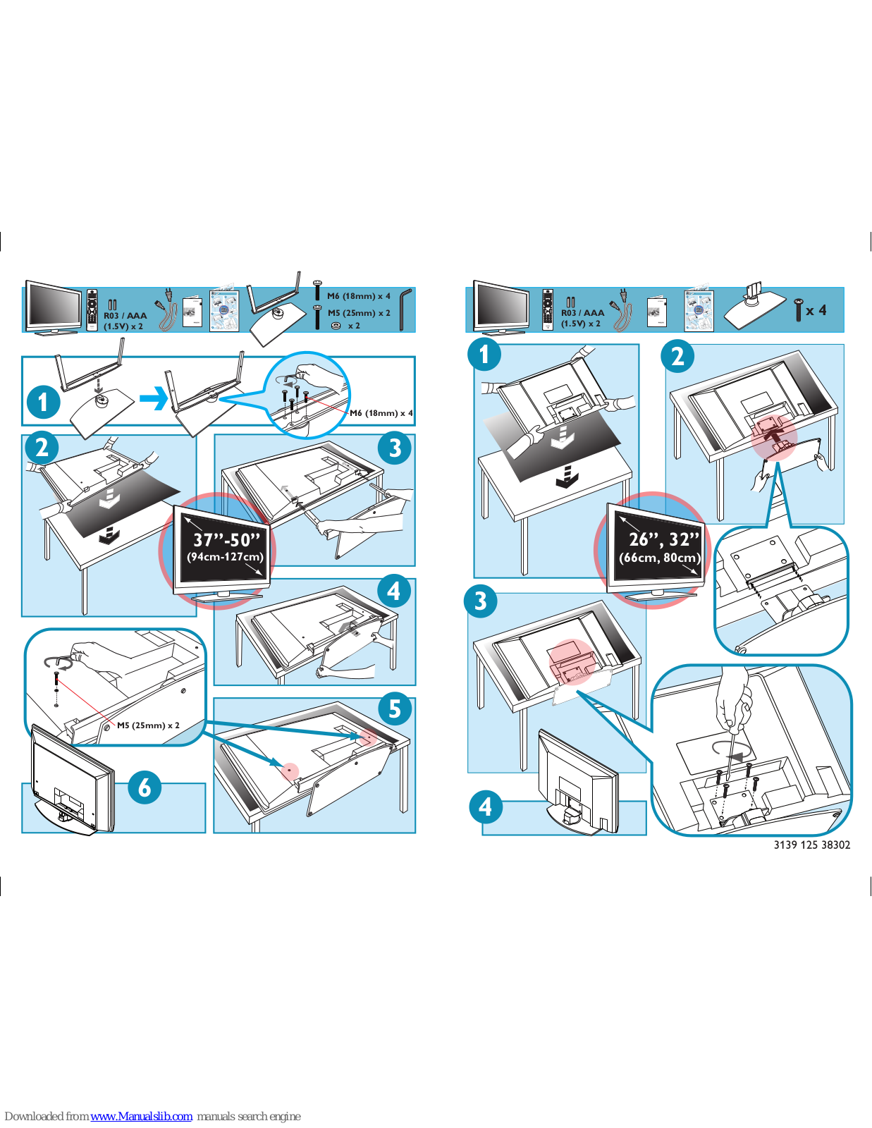 Philips 42PFL7662D/05, 47PFL7642D/12, 26PFL7532D/12, 42PFL7662D/12, 37PFL7662D/12 Quick Start Manual