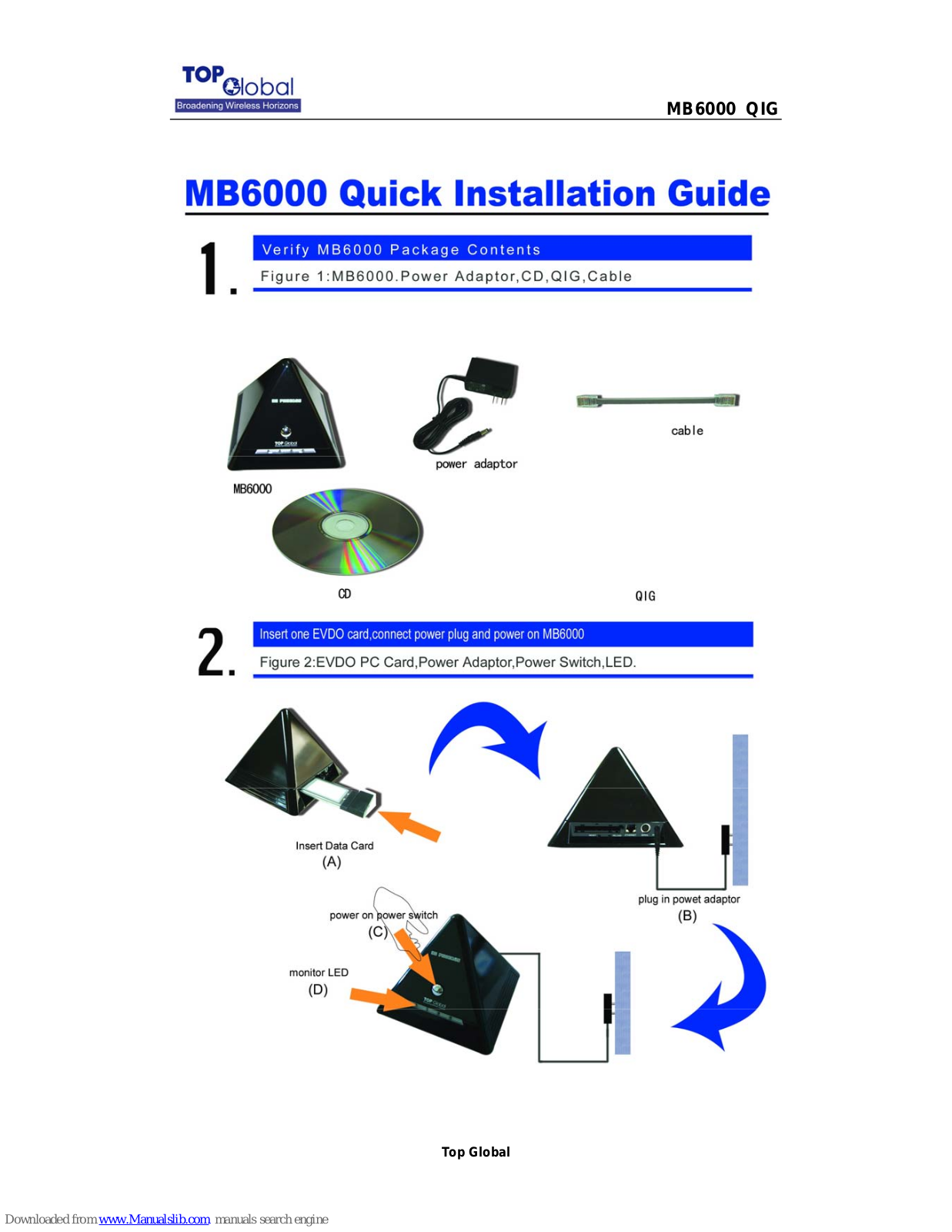 Phoebus MB6000 Quick Installation Manual - ManualMachine.com