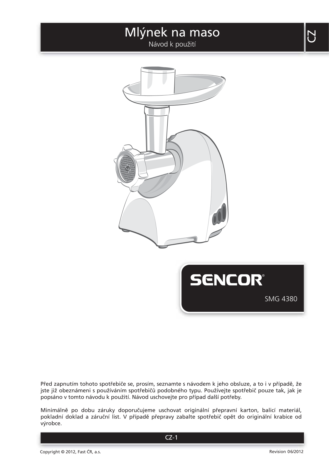 Sencor SMG 4380 User Manual