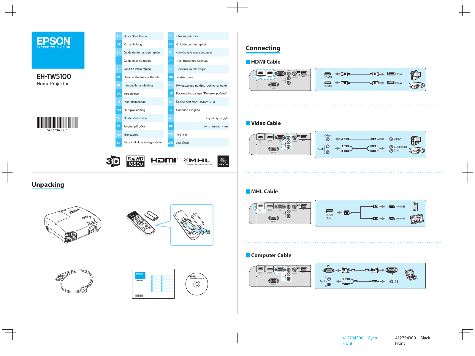 EPSON EH-TW5100 User Manual