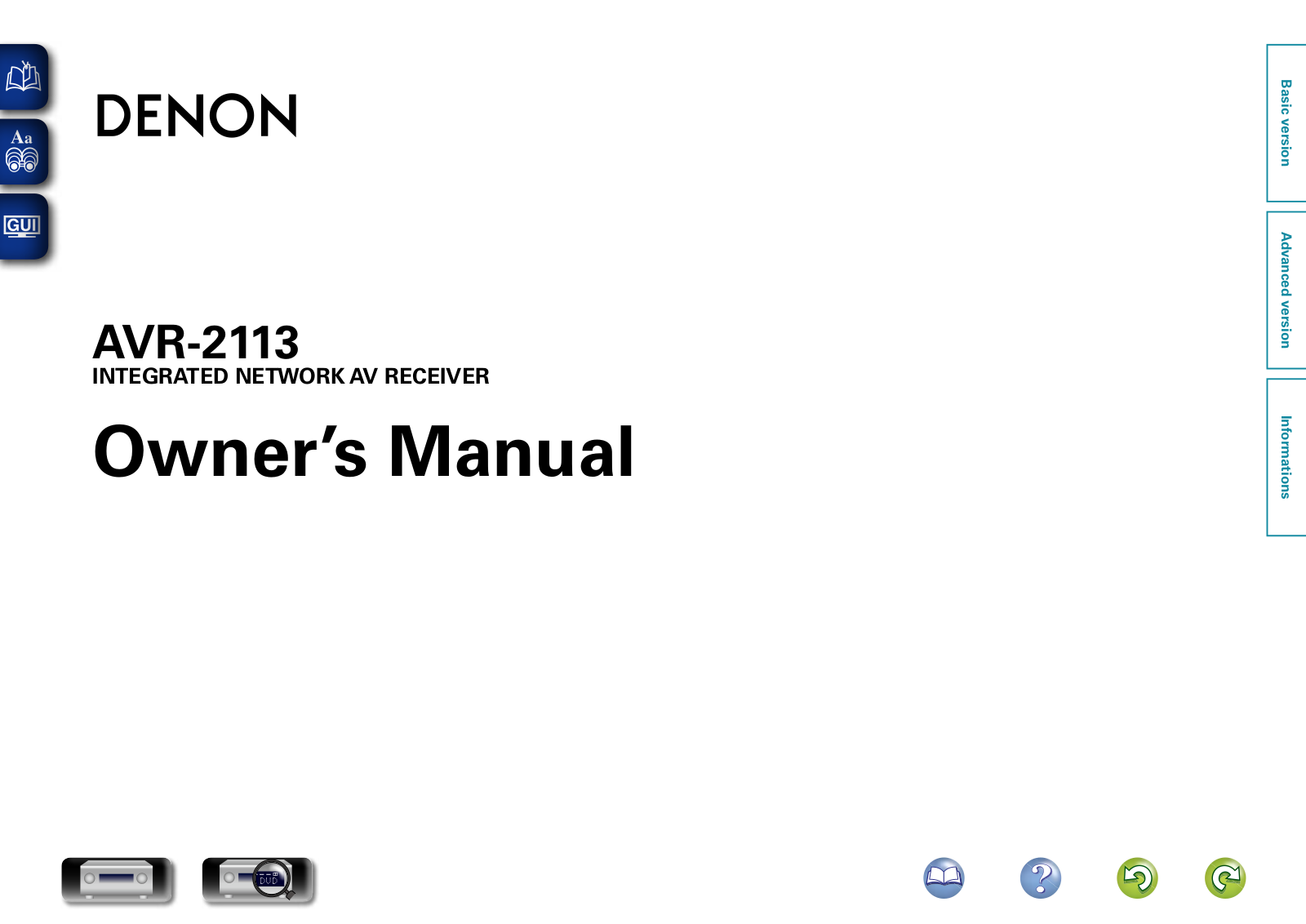 Denon AVR-2113 User Manual