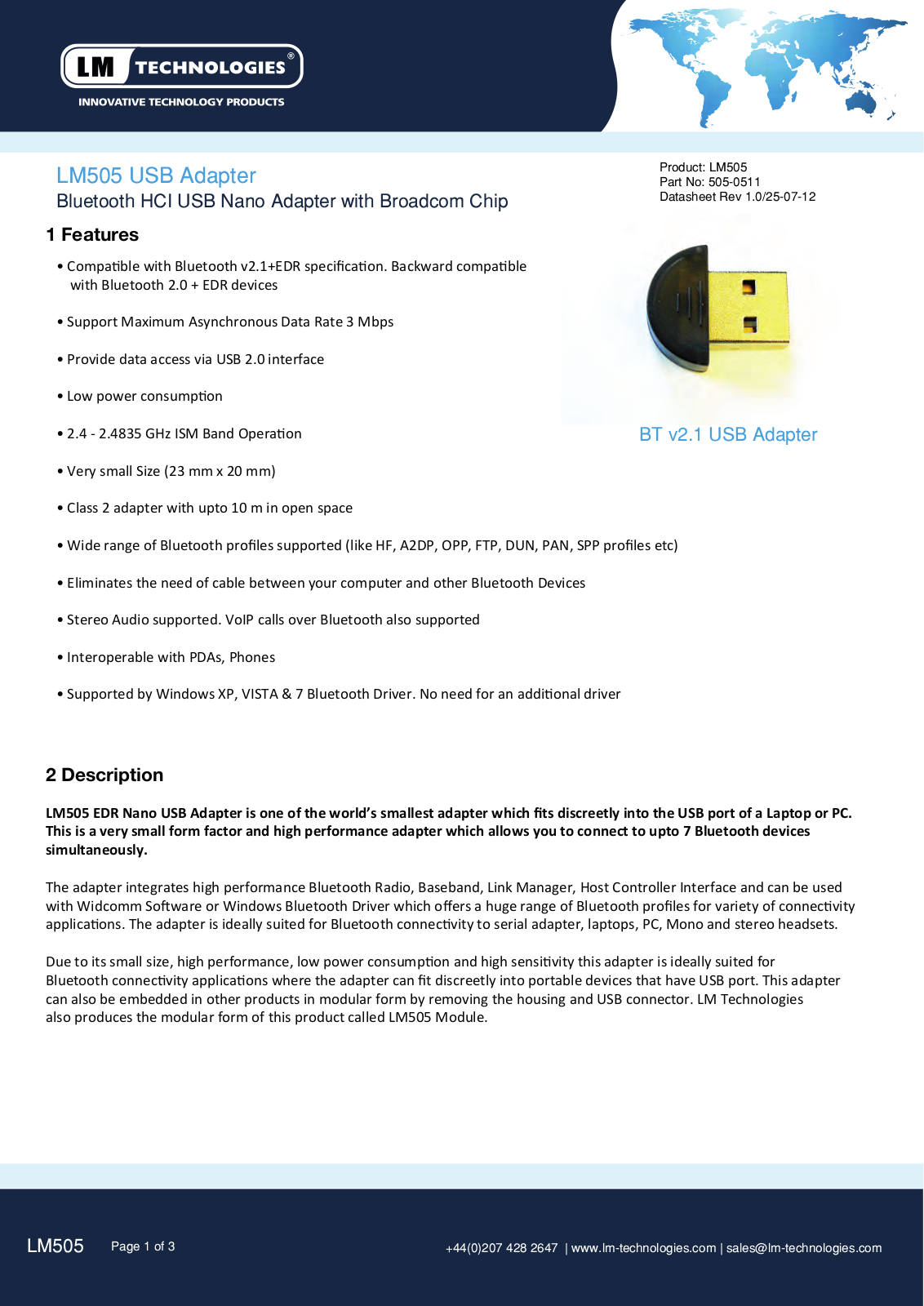 LM Technologies LM505U Users Manual - ManualMachine.com