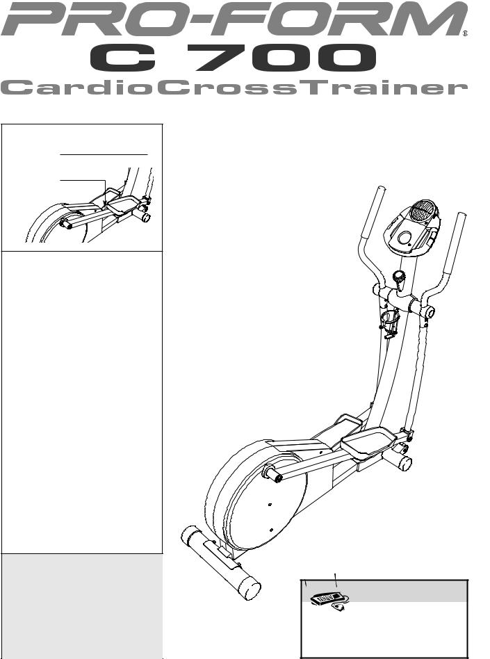 ProForm C 700 Cardio Cross Trainer, PFEL25950 Owner's Manual