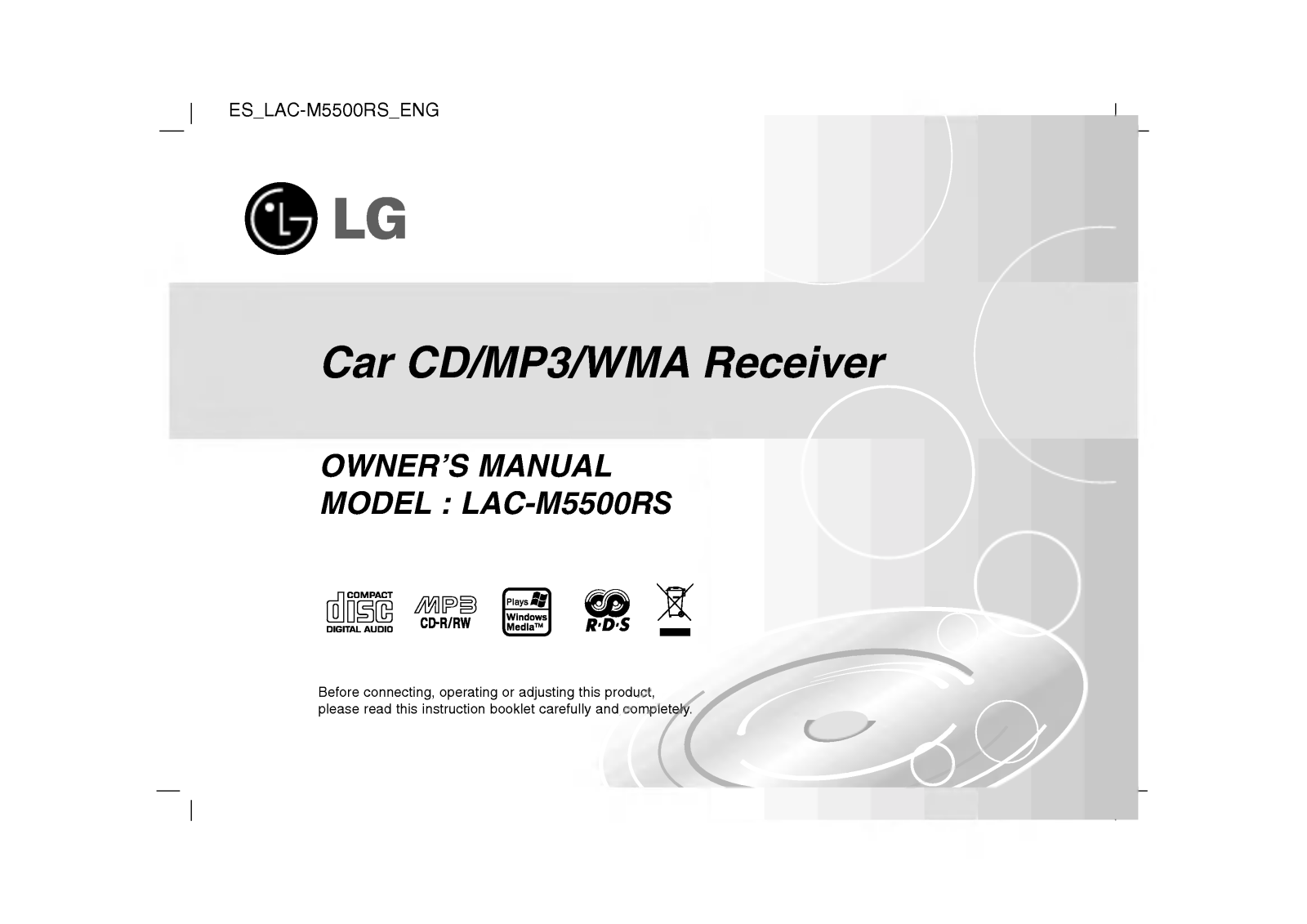 LG LAC-M5500RS User Manual