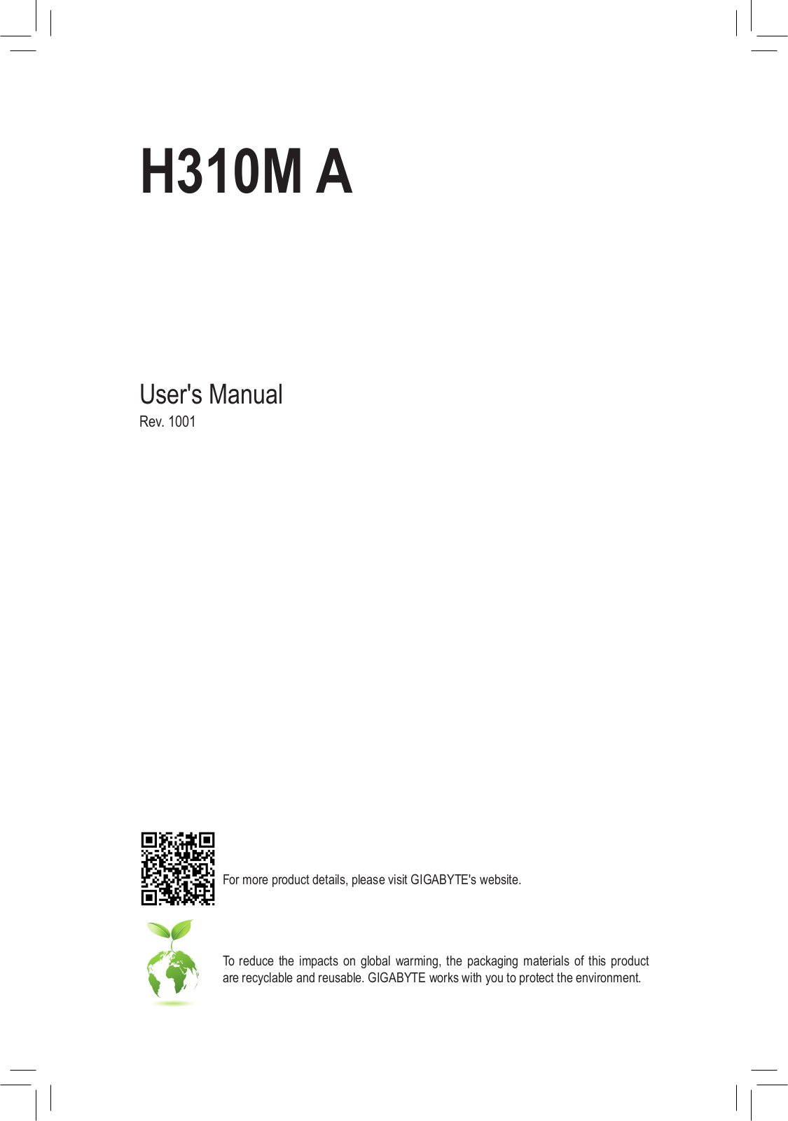 Gigabyte H310M A User Manual