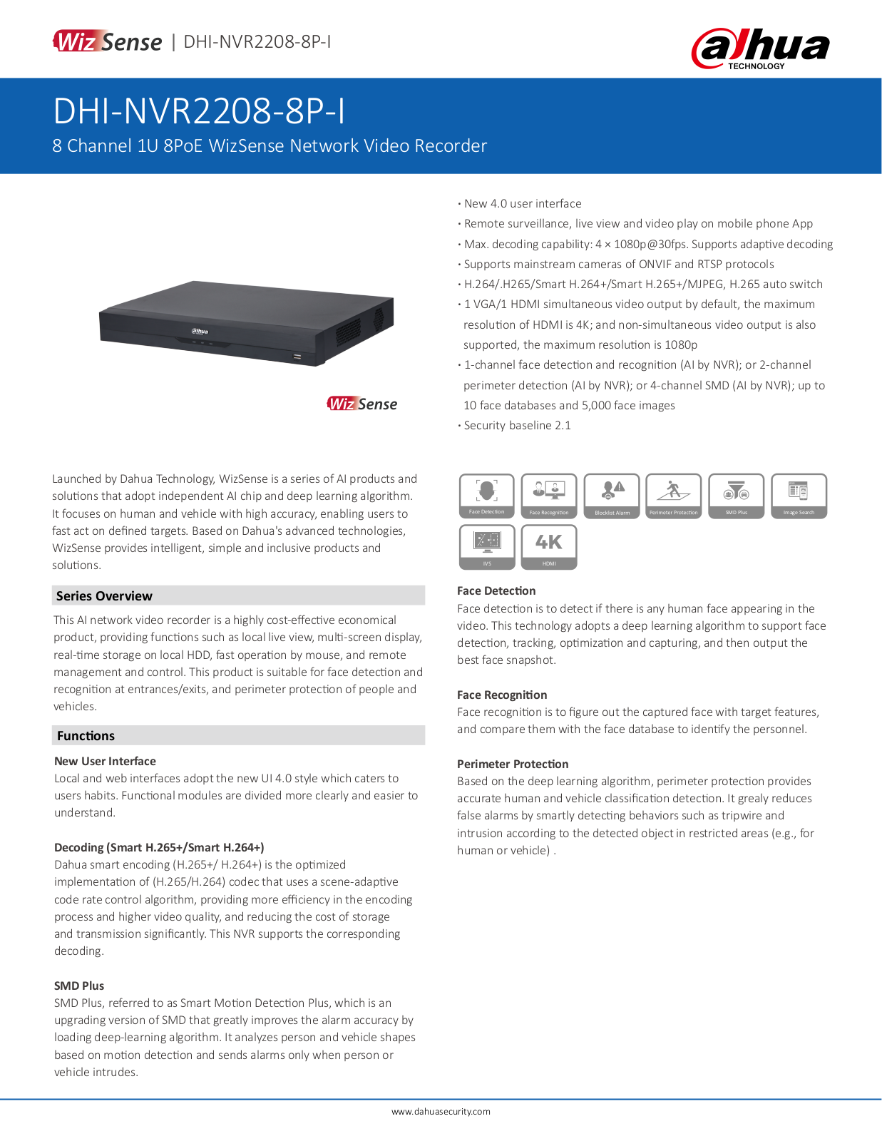 Dahua DHI-NVR2208-8P-I User Manual