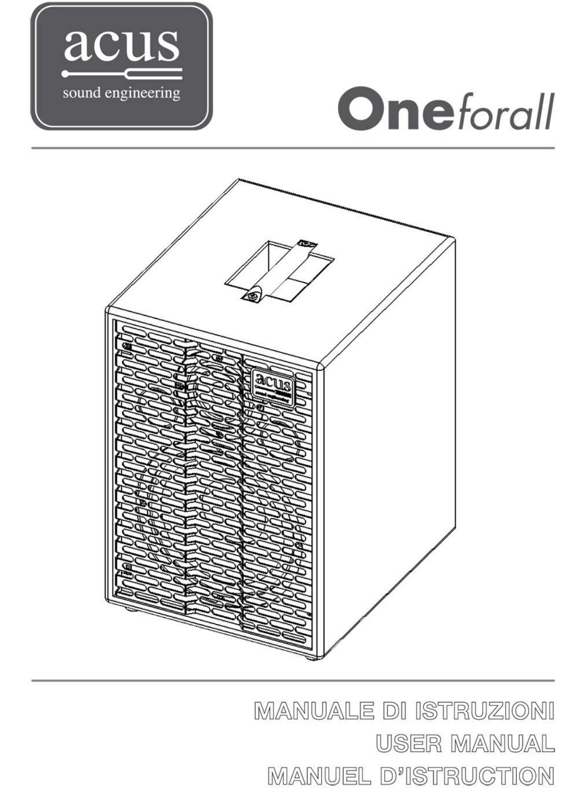 Acus One ForAll User manual