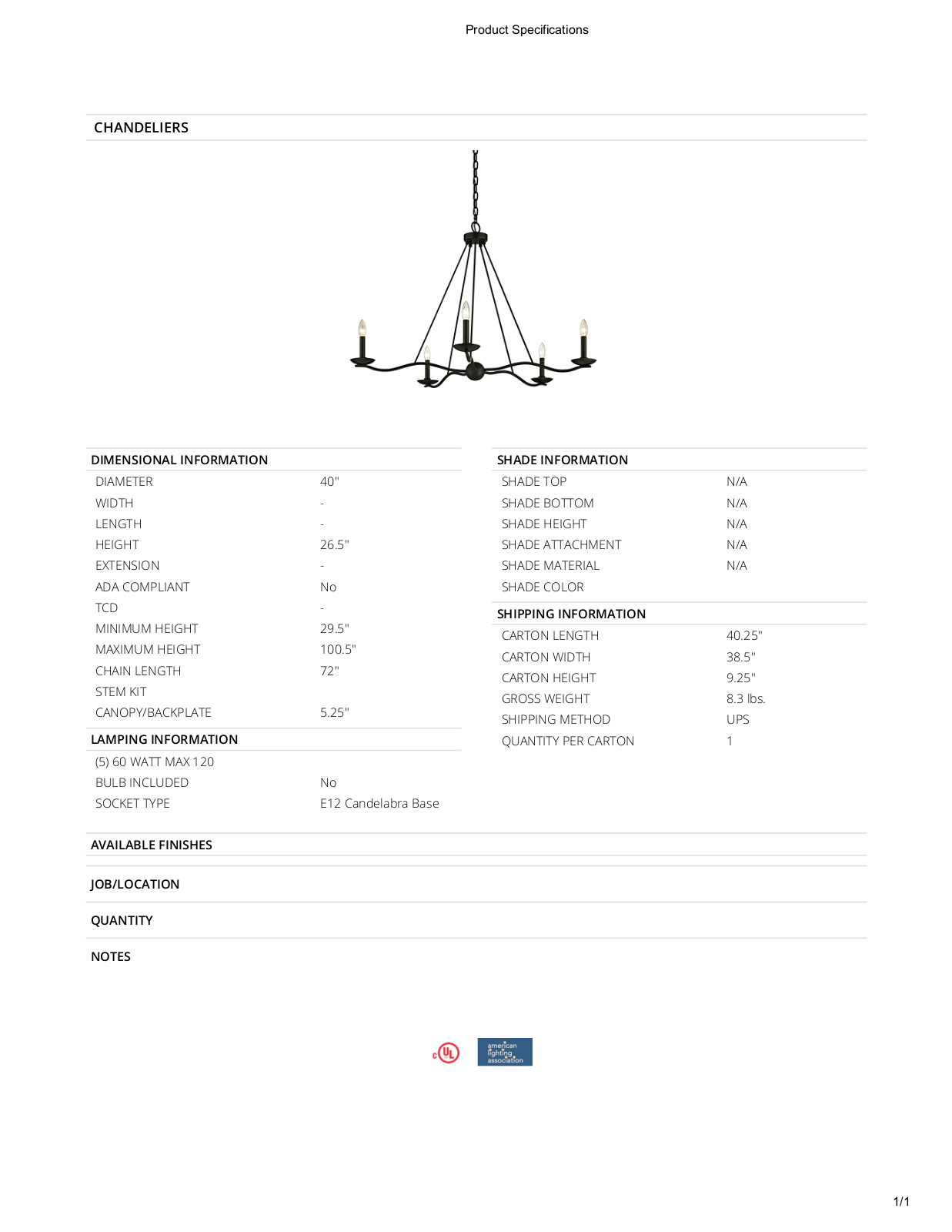 Birch Lane™ GRCS6631 Specifications - ManualMachine.com