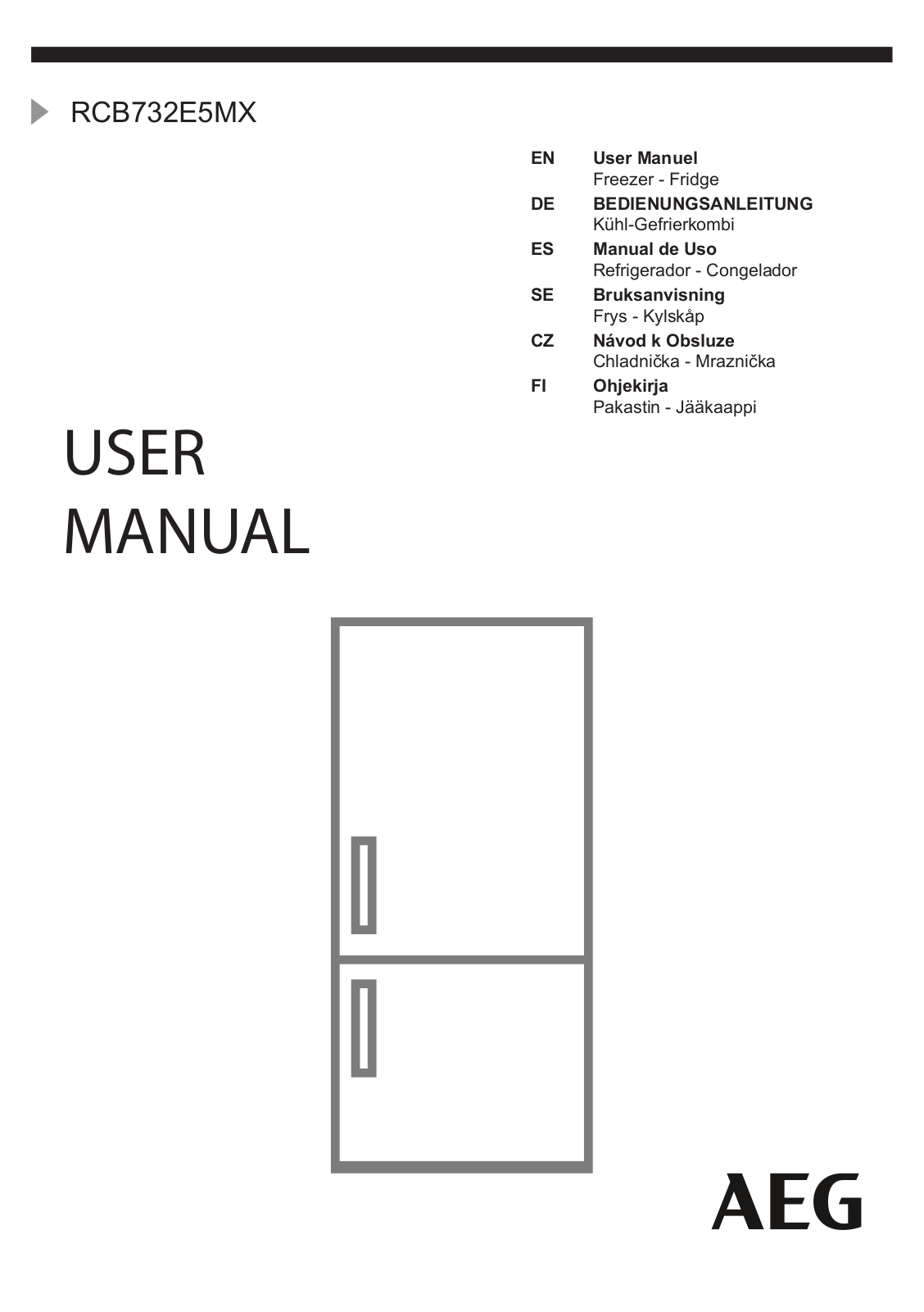 AEG Mastery RCB732E5MX User Manual
