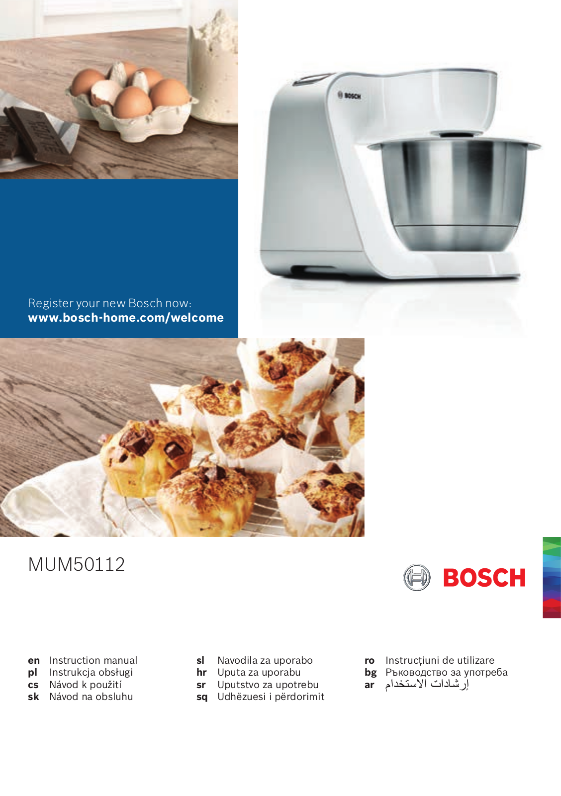 Bosch MUM50131 Instruction manual