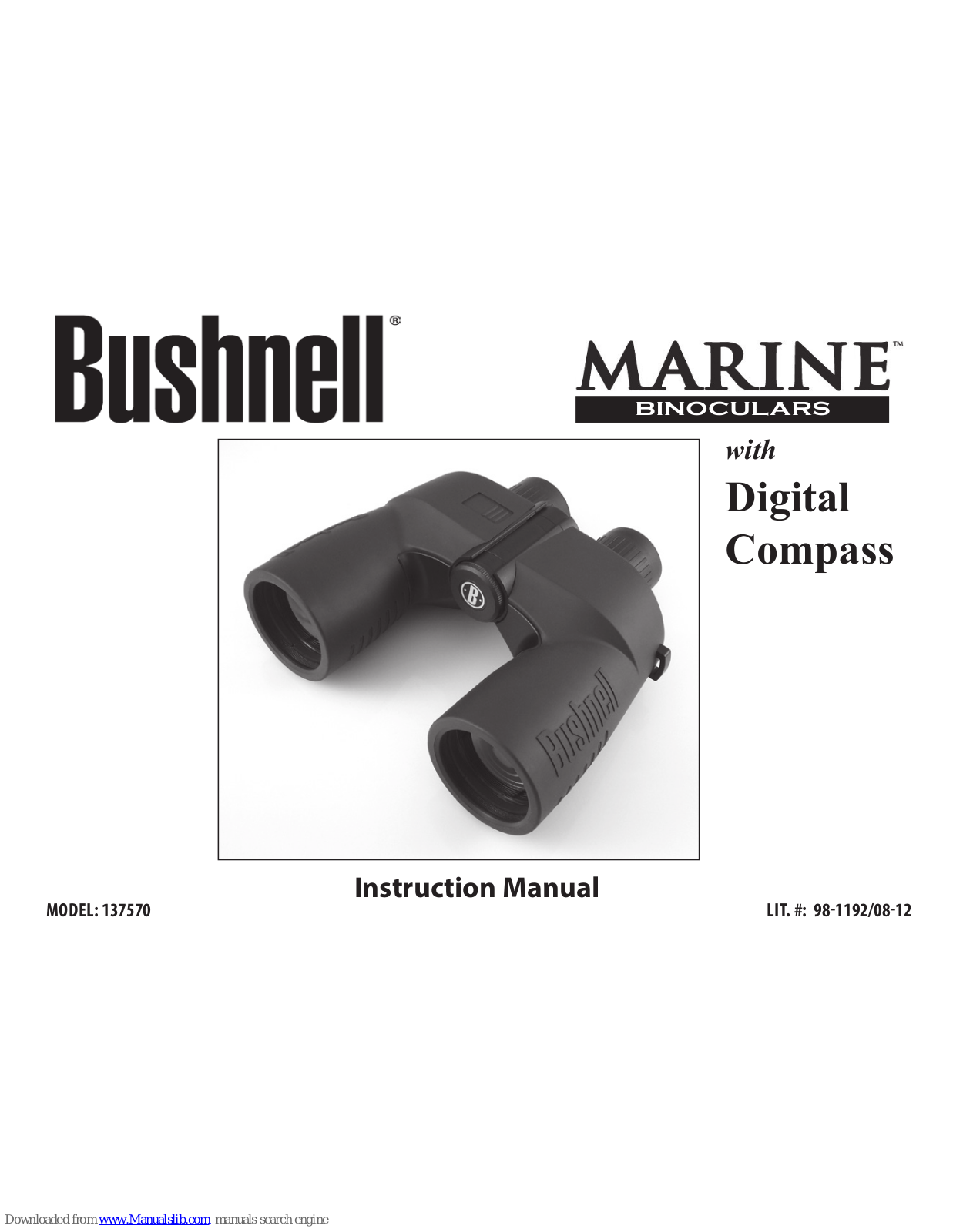 Bushnell MARINE Binoculars Instruction Manual