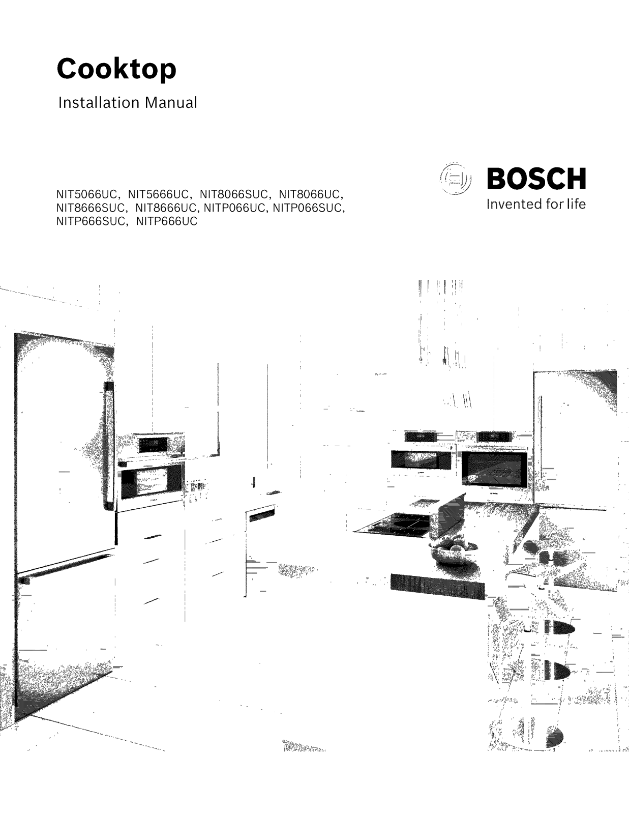 Bosch NITP666UC/01, NITP666SUC/01, NITP066UC/01, NIT8666UC/01, NIT8666SUC/01 Installation Guide