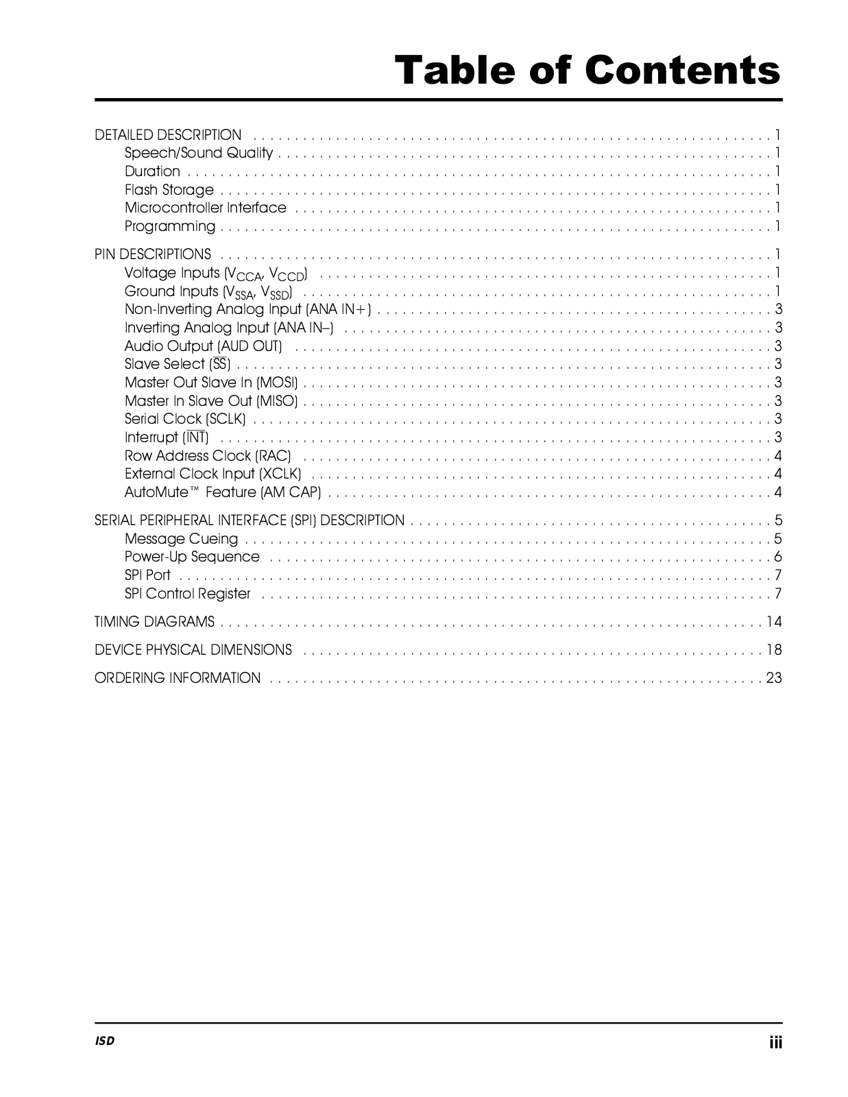Datasheet ISD4004-16MX, ISD4004-16MSI, ISD4004-16MS, ISD4004-16MP, ISD4004-16MEI Datasheet (ISD) - ManualMachine.com