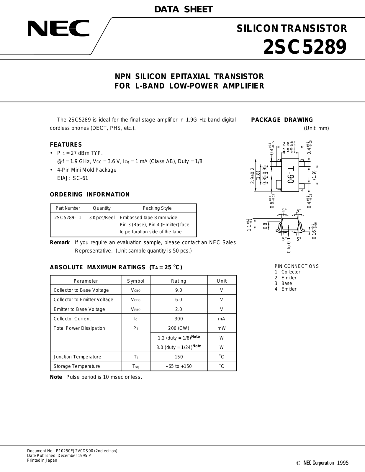 NEC 2sc5289 Datasets - ManualMachine.com