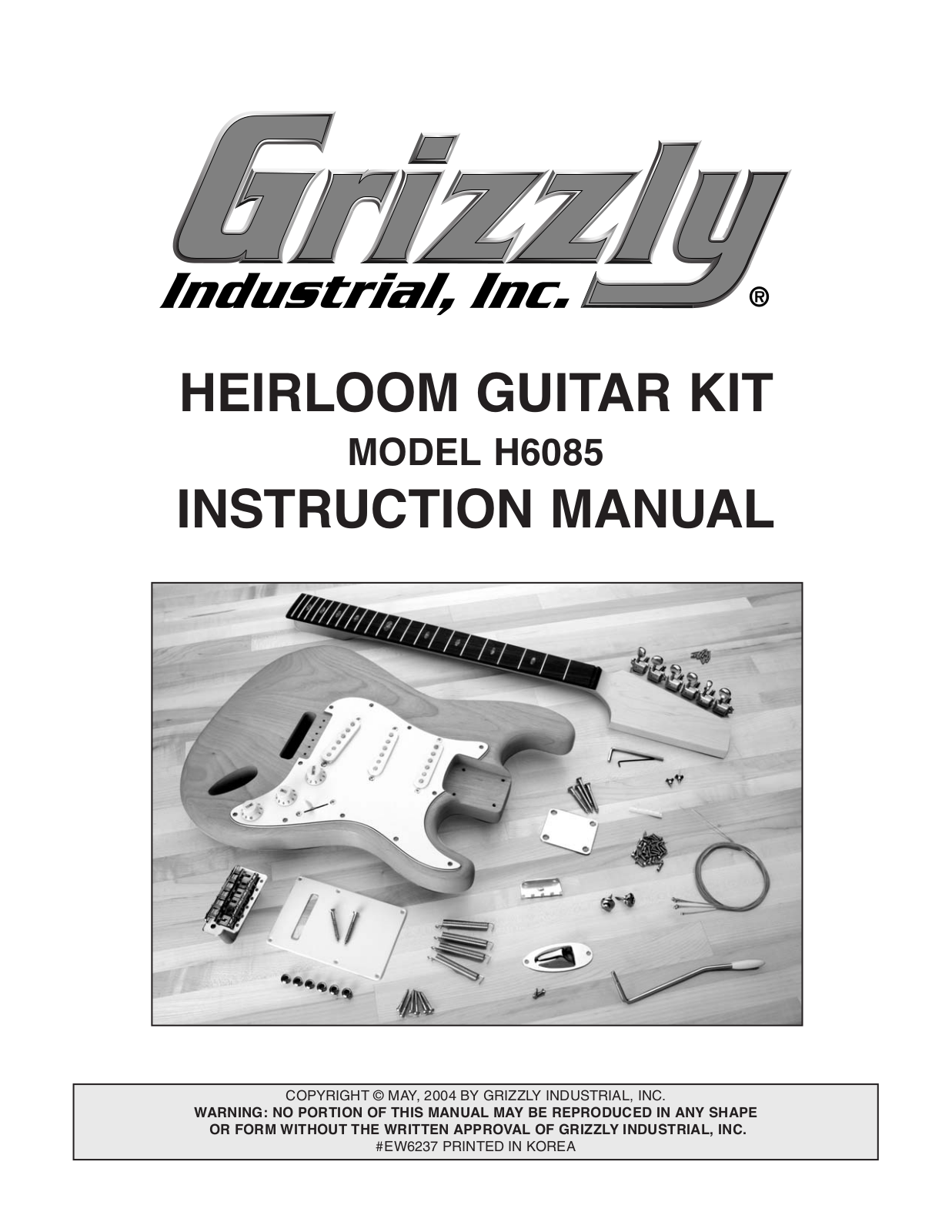 Grizzly H6085 User Manual