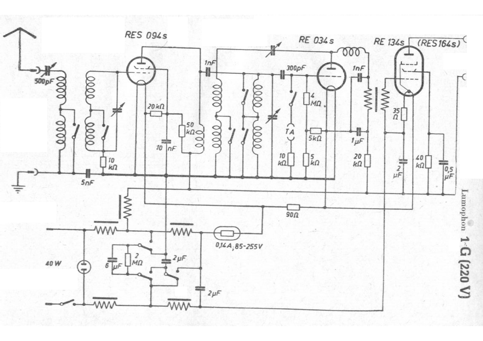 Lumophon 1g 220v schematic - ManualMachine.com